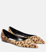 [Jimmy Choo] Jimmy Choo Love leopard-print ballet flats AU 6 neutrals