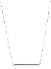 [Amazon Essentials] Women's Sterling Silver Horizontal Bar Necklace, 18"
