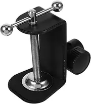 JEWEDECO Multi Function Desk Clamp Holder Metal Mount for Microphone Lamp Tablet Sturdy Clip Base for Tabletop Use Maximum Clamp