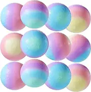VioraWhite Macaron Playground Balls 8.5 Inch Rubber Bouncy Balls for Kids Inflatable Colored Dodgeball Kickball Handball for School Backyard Beach Indoor and Outdoor Games