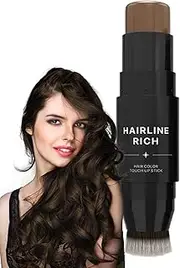 Root Cover Up Stick - Gray Retouching Wand, Hair Root Concealer Crayon | Instant Regrowth Coverage Stick, Temporary Hairline Corrector, Color Fill Pen Roots, Blend Hair Camouflage for Women