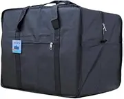 [SIAM'S] Square Cargo Travel Duffle Bag Bolsa Maleta de Lona Cap Luggage Tote, black, up to 100 lb, Travel Bag
