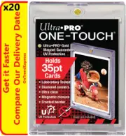 20 x Ultra Pro UV ONE TOUCH 35pt Magnetic Closure Card Holder Protector 64x89mm