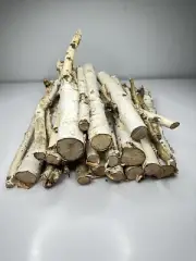 WISCONSIN WHITE BIRCH DECORATIVE FIREPLACE LOGS - Please Read! Box Full Wood!!