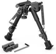 Aleko 2 In 1 Bipod 6 Inch To 9 Inch Adjustable Height Rail Mount Adapter Included-