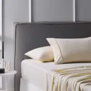 NNEDSZ Cotton Flannelette Sheet Set 40cm Wall Stone Queen