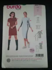 burda style sewing pattern 6210 womens' dresses, new, uncut, sizes 8-18
