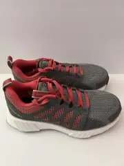 Reebok Fusion Flexweave Composite Toe Sneakers, Grey/Pink, Women's 7.5 M