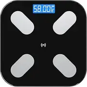 Intelligent Body Fat Scale Weight Scale Household BT Connection Rechargeable Electronic Scale 59 Functional Data APP Control BMI Data Analysis Body Fat Weighing Weight Scale Black