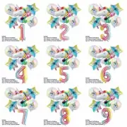 6pc set Unicorn Birthday Party Foil Ballon set, Unicorn Ballon Party Decor