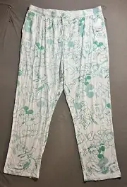 Official Disney Mickey & Friends Pajama Pants 3XL White Comfy Sleepwear Lounge.