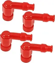 Mobestech 10pcs Spark Plug Cap Spark Plug Boot Cap Motorcycle Supplies Spark Plug Protector Spark Plug Boot Covers Spark Plug Boot Protector Rubber Red