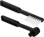 Kisangel 2pcs Vinyl Record Cleaning Brush Antistatic Turntable Stylus Cleaner for Vintage Record Players Soft Bristle Durable Design Portable