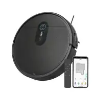 IonVac SmartClean V2, Smart Mapping Robot Vacuum with App/Remote Control, Black