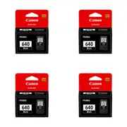4PK Canon Pixma PG640 Original Replacement Printer Ink Cartridge 180pg Yield BLK