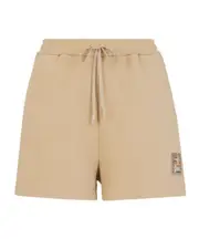 Fendi FF Sequin-Embellished Drawstring Shorts IT40,IT38 beige