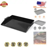 Outdoor Perfect Nonstick Griddle - 23" x 16" with Grease Trough for Easy Cleanup