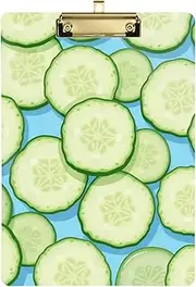 Blue Cucumber Vegetable Binder clipboard Organizer Standard Hole for Police Office Nurse Football Coaches Tabla para escribir Size 9 x 12