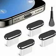 4/8/12PCS Type-C Dust Cover Plug Protector for USB Charging Port With Brush