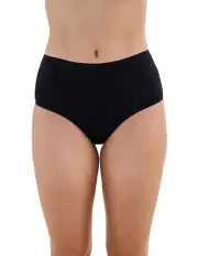 [Bendon] Cotton And Lace Full Brief in Black