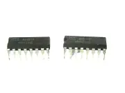 2 x UPB8216C NEC 4-Bit Parallel Bidirectional Bus Driver IC DIP-16