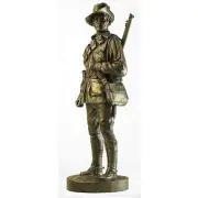 Naked Army Australian Lighthorse Trooper, 1915 - Cold-Cast Bronze Figurine