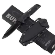 Walther BUK Back Up Black Plain Edge Fixed Blade Knife #50720
