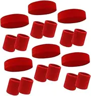 [SUPVOX] Workout Headband Set 80s Accessories for Men Elastic Wristband Headband for Basketball Tennis