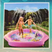 Splash Pad 70" Kids Sprinkler Play Mat Wading Pool Water Toys Princessea Outdoor