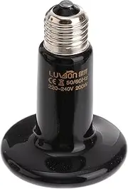 iplusmile Ceramic Heat Emitter Bulb, Reptile Heat Lamp Bulb No Light Brooder Coop Pet Heater for Amphibian Pets Snakes Incubating Chicken 200W