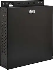 Tripp Lite SmartRack 2U Vertical Wallmount Rack Enclosure, Low-Profile 5â€³ from Wall, 19â€³ Equipment Depth, Vented Sides Provide Free Airflow, Mounting Hardware Included (SRWO2UBRKT)