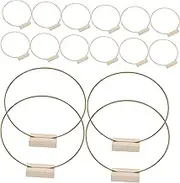 TOPPERFUN 24pcs Metal Floral Hoop Centerpiece with Place Card Holders Dream Catcher Metal Hoops for DIY Wedding Decor Versatile Table Decorations for Various Occasions