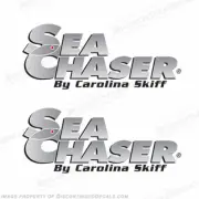 Fits Sea Chaser by Carolina Skiff Boat Decals - Discontinued Decal Reproductions