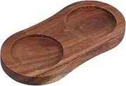 ZUNOXAZ Wood Pepper Grinder Stand with Non Slip Base Tray for Elegant Modern Design for Kitchen and Dining Table Display
