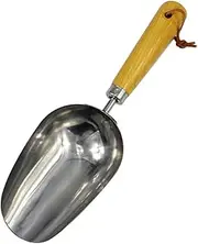 BCOATH Stainless Steel Garden Scoop Durable and Sturdy for Planting Digging and Soil Turning with Eyelet