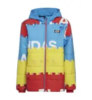 Adidas U LEGO Jacket 2 In 1 Youth Medium M Boys 10-12 Blue Yellow Red Coat NWT W