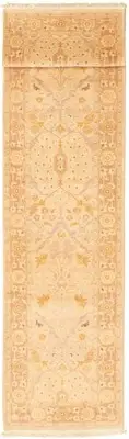 Vintage Hand-knotted Runner Rug 2'6" x 12'6" Traditional Wool Carpet