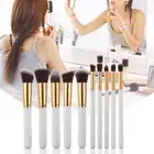 10pcs Brush Set Dense Bristles Makeup Tools Powder Contour Blush Concealer