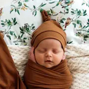Snuggle Hunny Bronze Organic Knotted Beanie