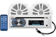 Boss MCK508WB.6 Marine Pack Bluetooth Receiver + Speakers + Ant
