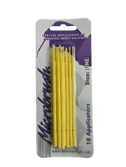 Microbrush MHF10 Fine (Yellow) Brush Applicator (10pcs.)