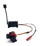 SLONWAKE 5.8G 48CH 1600mW Long Range FPV Transmitte VTX with 1500TVL AIO 130° Camera Support FatShark MMCX 2-4S Power fo