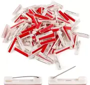 200 Pcs 1.46 Inches Safety Bar Pins, Large Safety Pins for Name Tag, Adhesive Ba
