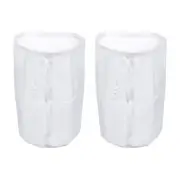 100 Mesh Paint Filter Bag 7.9" Dia Nylon Strainer with Drawstring 2Pcs
