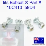 fits 4 x Bobcat Bolt 10C410 LOCK NUT 59D4 S450 S510 S550 S570 S590 S630 S650