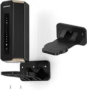 EDUP Wall Mount Kit for Netgear Nighthawk WiFi 7 Router (RS100 RS200 RS300 RS500 RS600 RS700S) and Netgear Orbi 970 770 870 WiFi 7 Mesh Systems, Enhance Signal Coverage- Black (Pack of 1)