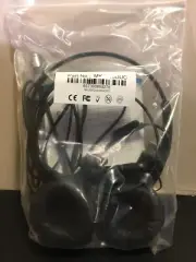 MKJ Headset For Communication With Microphone and Control Remote on Cord