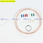 New 10sets/lot 3 meters 5N PCOCC tonearm rewire kit with gold plated terminals