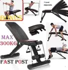【SALE】300K Adjustable Dumbbell Weight Abdominal Bench Sit-up Fitness Flat Gym