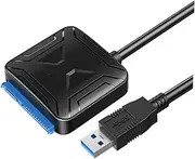 Mipcase USB to Data Cable USB Easy Hard Drive Adapter with Power Interface High Speed Data Transfer for Laptop and External Storage